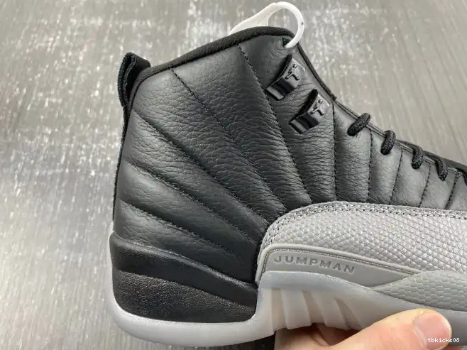 Rep TBkick 12 CT8013-019 Grey Air Wolf Jordan Black 0618